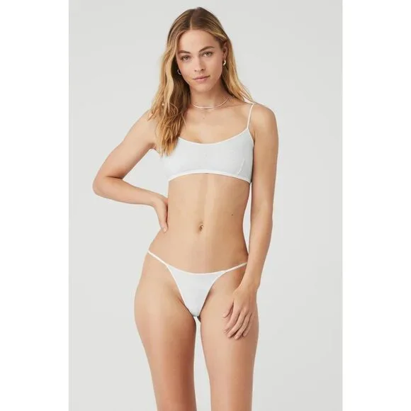 ALO Yoga Airmesh Venus Bralette in White - Picture 2 of 5